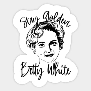 Betty White Sticker